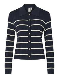 Limana Strikket Cardigan - Navy Blazer Stripe Y.A.S