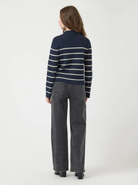 Limana Strikket Cardigan - Navy Blazer Stripe Y.A.S