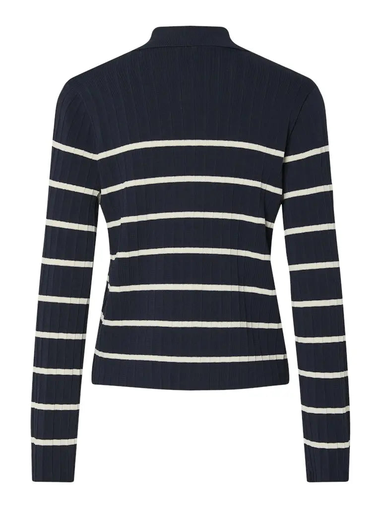 Limana Strikket Cardigan - Navy Blazer Stripe Y.A.S
