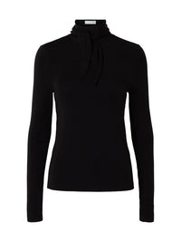 Lina Høyhalset Genser - Black Selected Femme