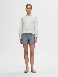Linnie Linskjorte - White Selected Femme