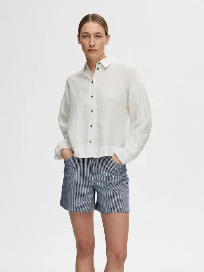 Linnie Linskjorte - White Selected Femme