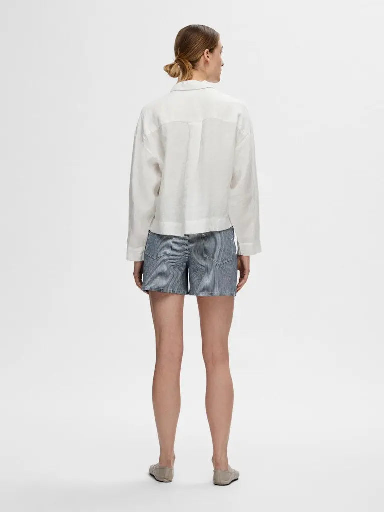 Linnie Linskjorte - White Selected Femme