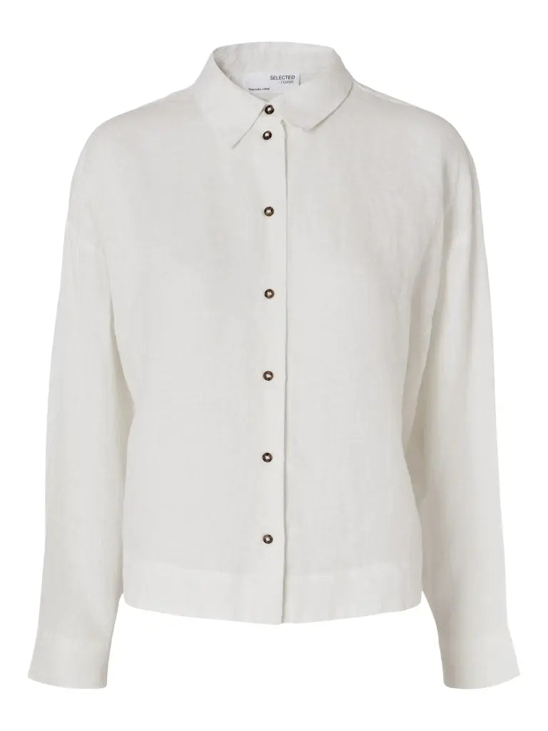 Linnie Linskjorte - White Selected Femme