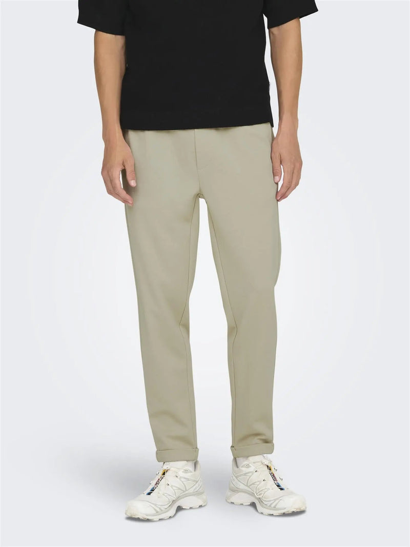 Linus Tappered Bukse 0192 - Silver Lining Only & Sons