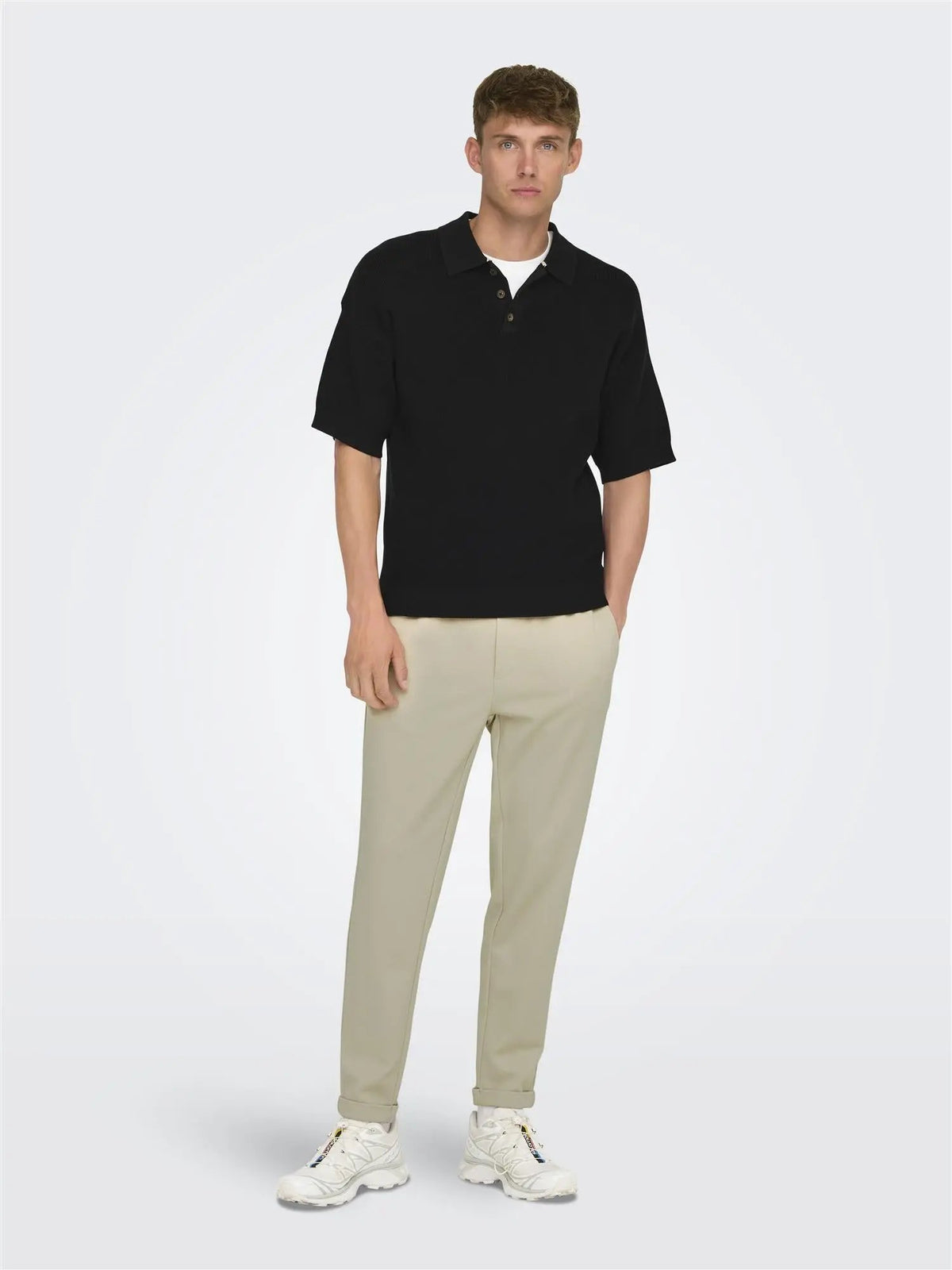 Linus Tappered Bukse 0192 - Silver Lining Only & Sons