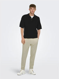 Linus Tappered Bukse 0192 - Silver Lining Only & Sons