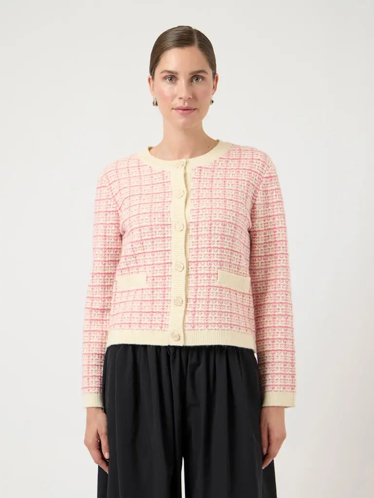 Livia Cardigan - Raspberry Sorbet Pattern Y.A.S