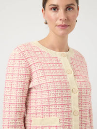 Livia Cardigan - Raspberry Sorbet Pattern Y.A.S