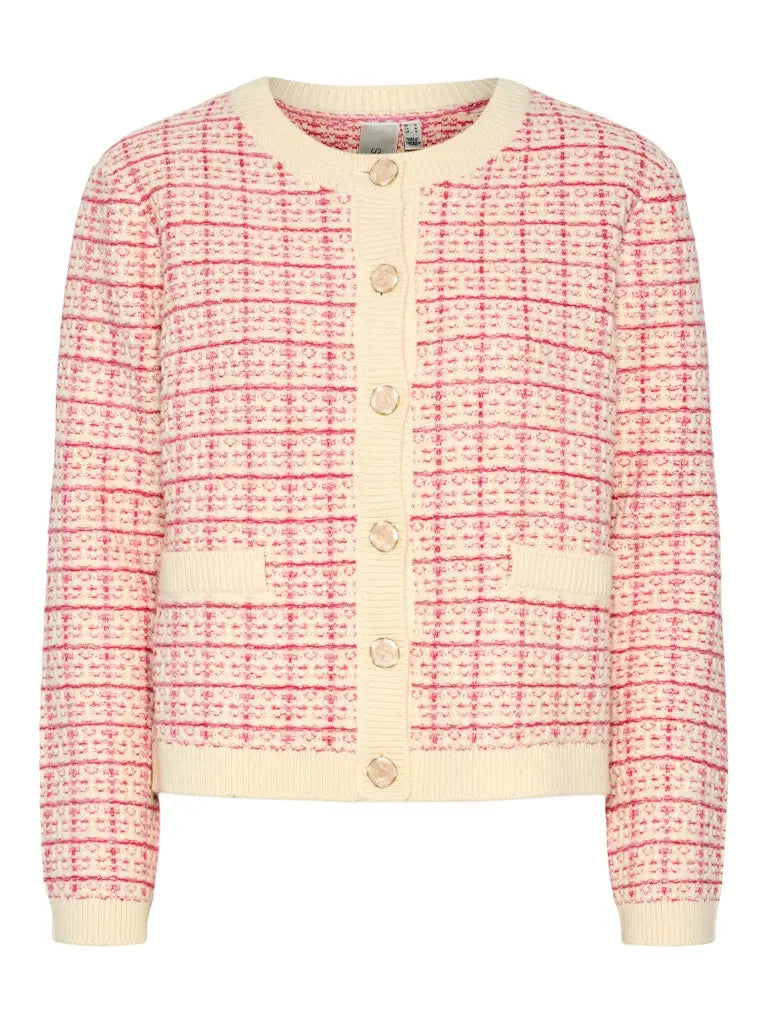 Livia Cardigan - Raspberry Sorbet Pattern Y.A.S