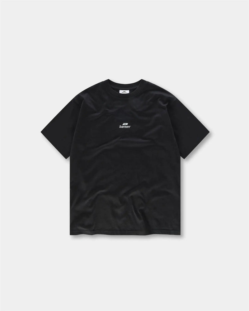 Logo Box Fit T-Skjorte - Black Bareen