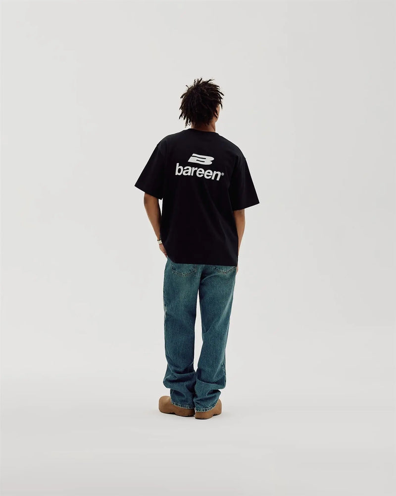 Logo Box Fit T-Skjorte - Black Bareen