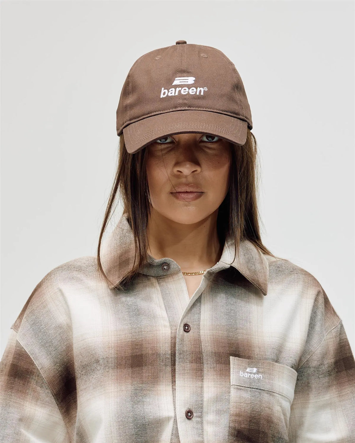 Logo Cap - Brown Bareen