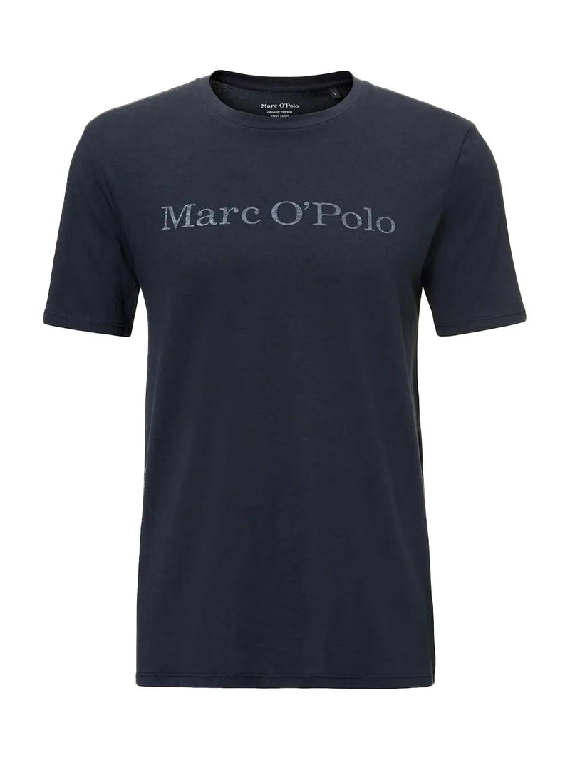 Logo T-Skjorte Organic - Deep Ocean Blue Marc O'Polo