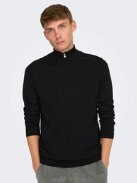 Loui Genser Half Zip - Black Only & Sons