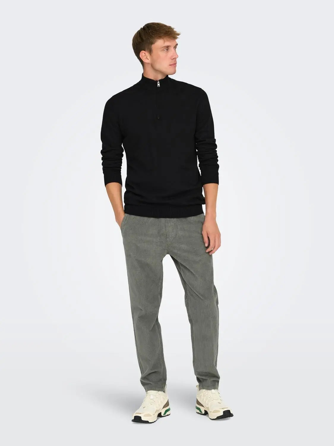 Loui Genser Half Zip - Black Only & Sons