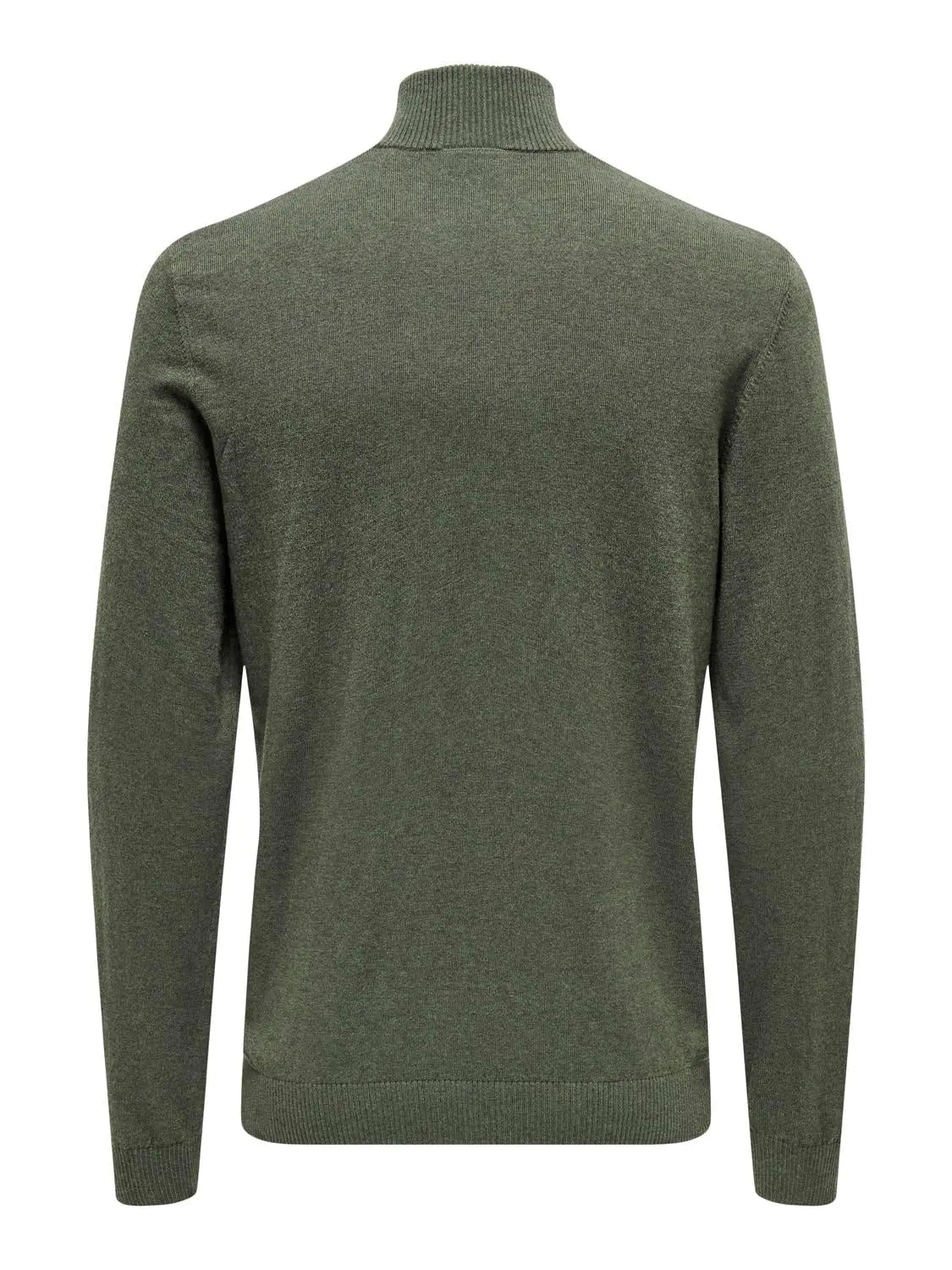 Loui Genser Half Zip - Castor Grey Only & Sons