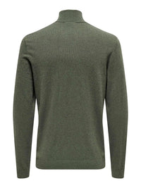 Loui Genser Half Zip - Castor Grey Only & Sons