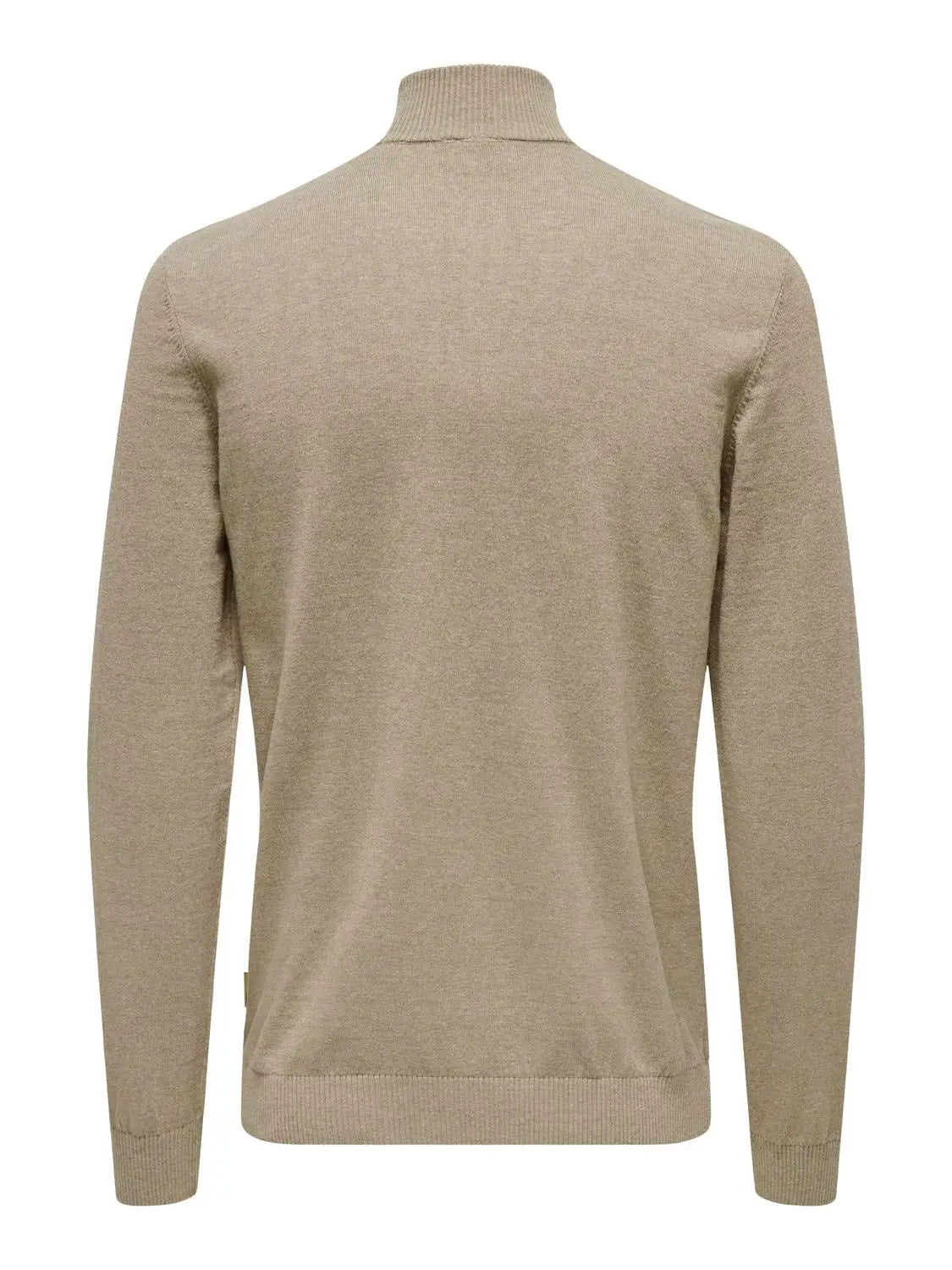 Loui Genser Half Zip - Desert Taupe Only & Sons