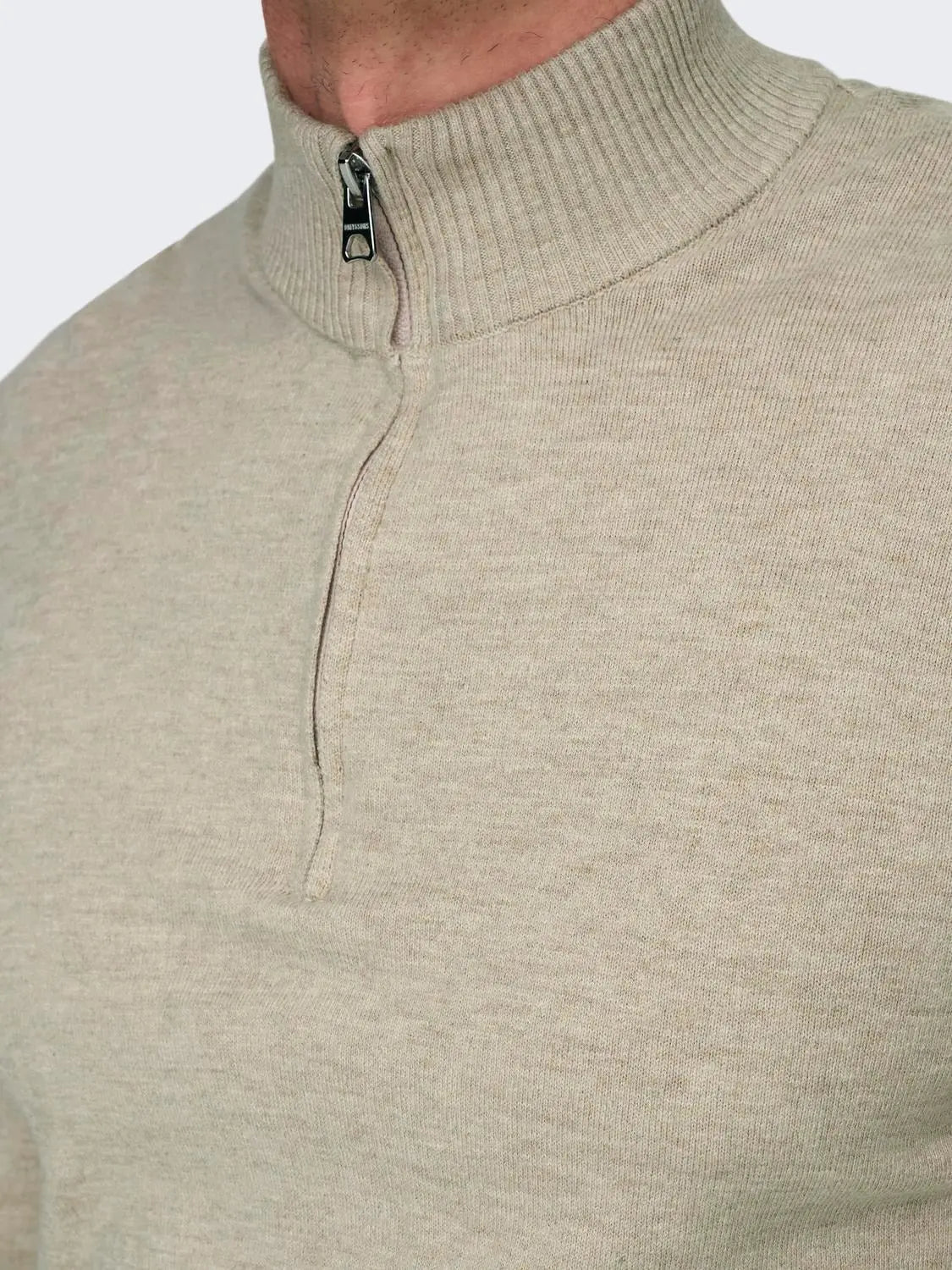 Loui Genser Half Zip - Oatmeal Detail Only & Sons