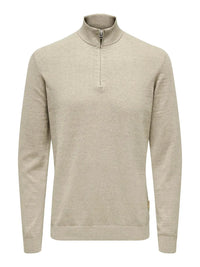 Loui Genser Half Zip - Oatmeal Detail Only & Sons