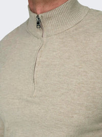 Loui Genser Half Zip - Oatmeal Only & Sons