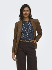 Lucky Print T-Skjorte - Sky Captain/Soft Flower JDY