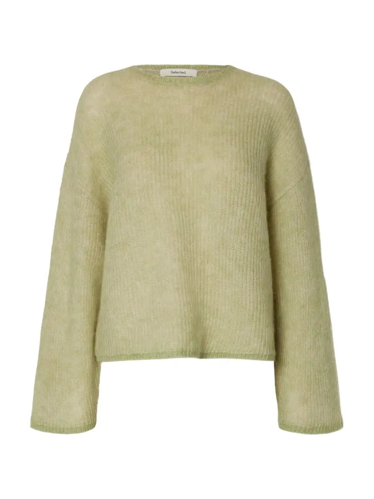 Lulu Loose Strikkegenser - Lint Detail Selected Femme