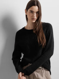 Lulu Strikkegenser - Black Selected Femme