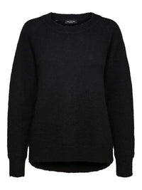 Lulu Strikkegenser - Black Selected Femme