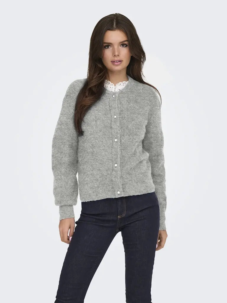 Lumi Cardigan - Medium Grey Melange JDY