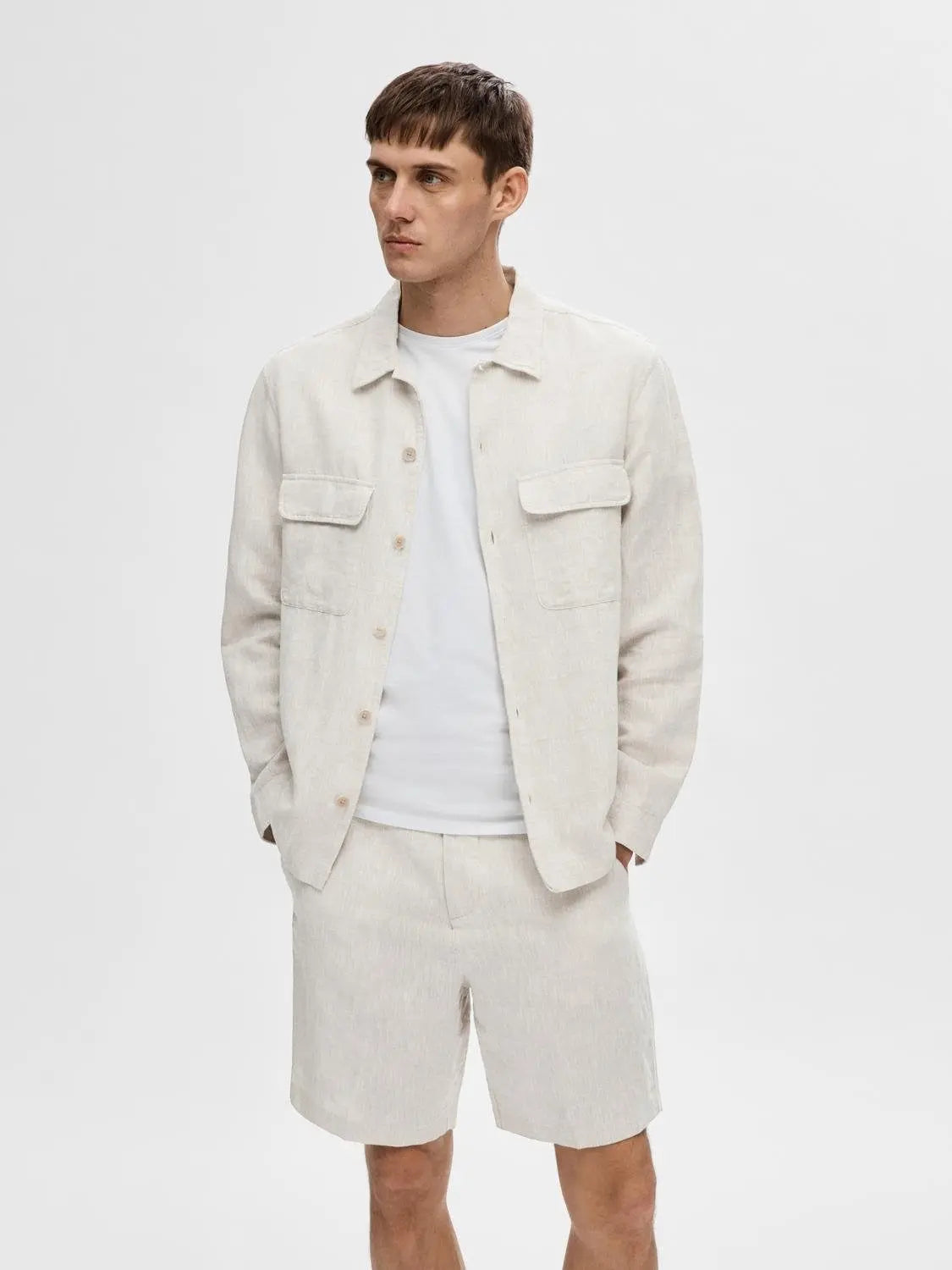 Mads Lin Overshirt - Pure Cashmere Selected Homme