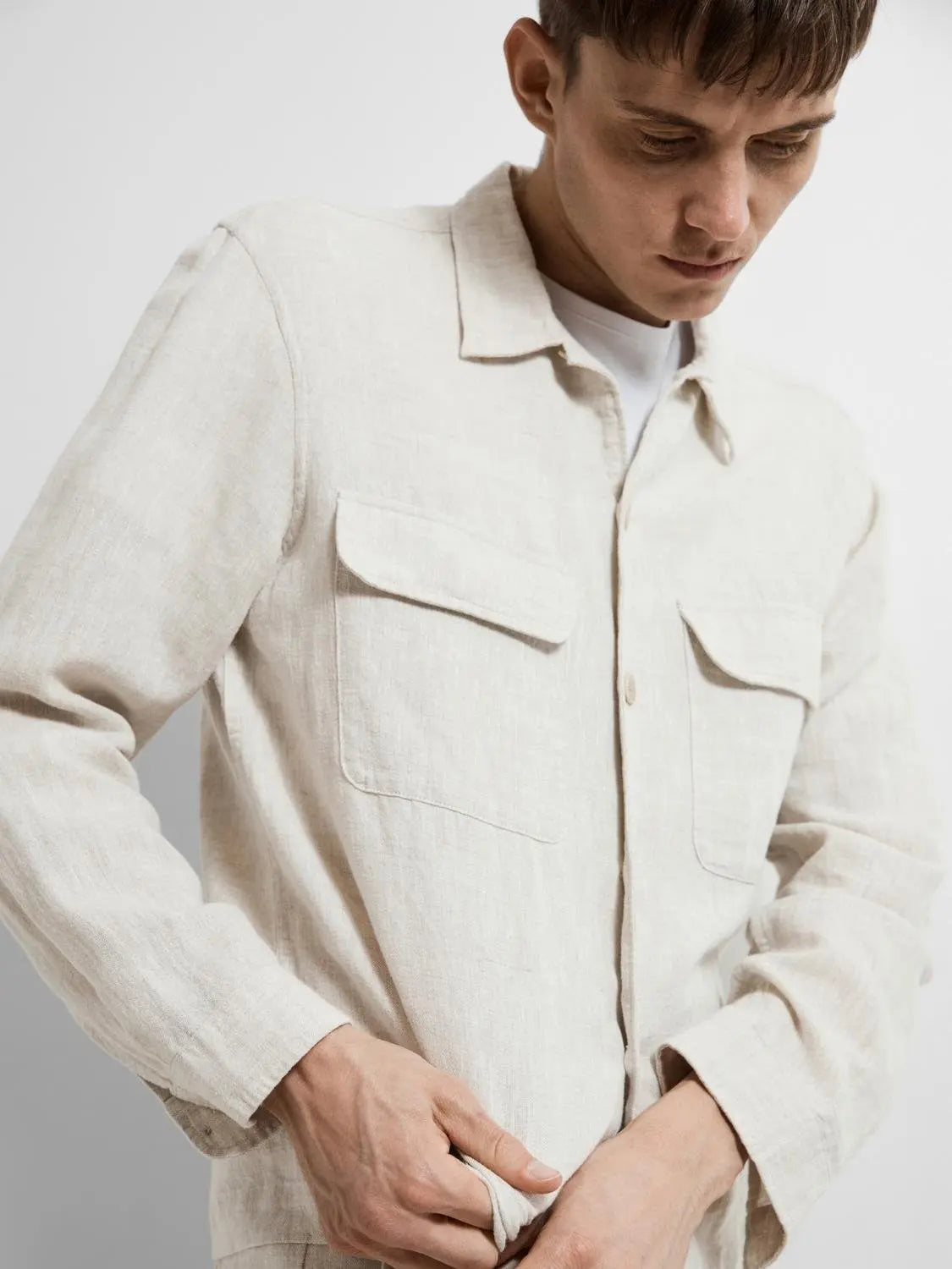 Mads Lin Overshirt - Pure Cashmere Selected Homme