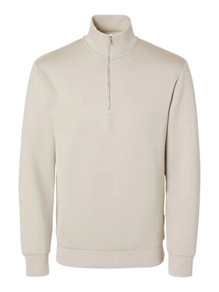 Manuel Half Zip Genser Soft - Pure Cashmere Selected Homme