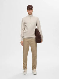 Manuel Half Zip Genser Soft - Pure Cashmere Selected Homme