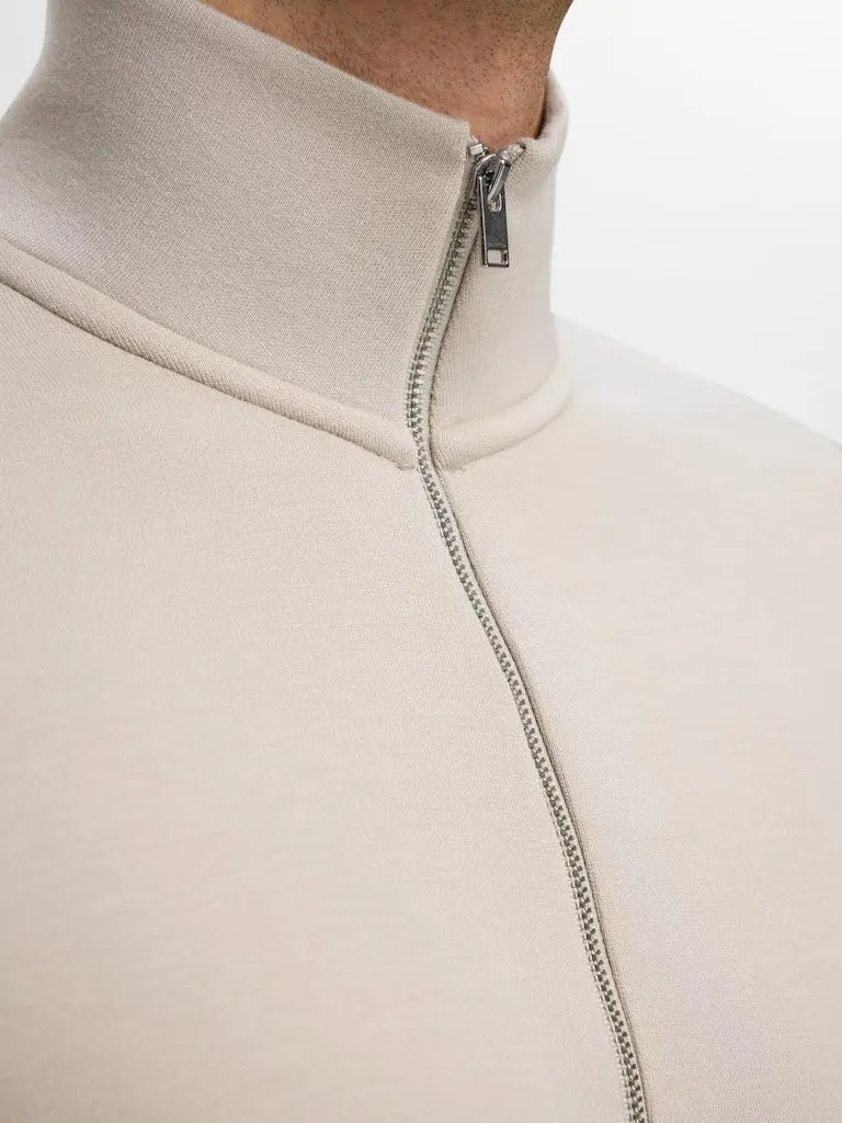 Manuel Half Zip Soft Sweat - Pure Cashmere Selected Homme