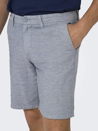 Mark Cotton Linen Shorts 0011 - Flint Stone Only & Sons