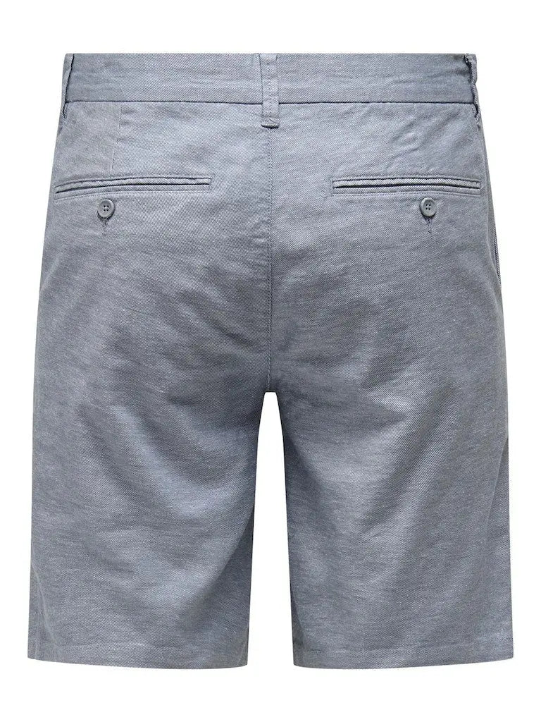 Mark Cotton Linen Shorts 0011 - Flint Stone Only & Sons