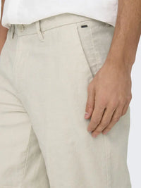 Mark Cotton Linen Shorts 0011 - Silver Lining Only & Sons
