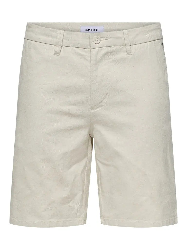 Mark Cotton Linen Shorts 0011 - Silver Lining Only & Sons