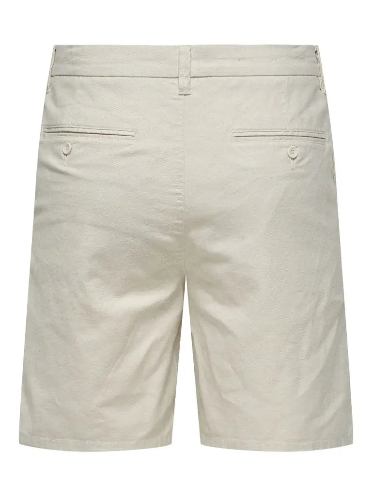 Mark Cotton Linen Shorts 0011 - Silver Lining Only & Sons