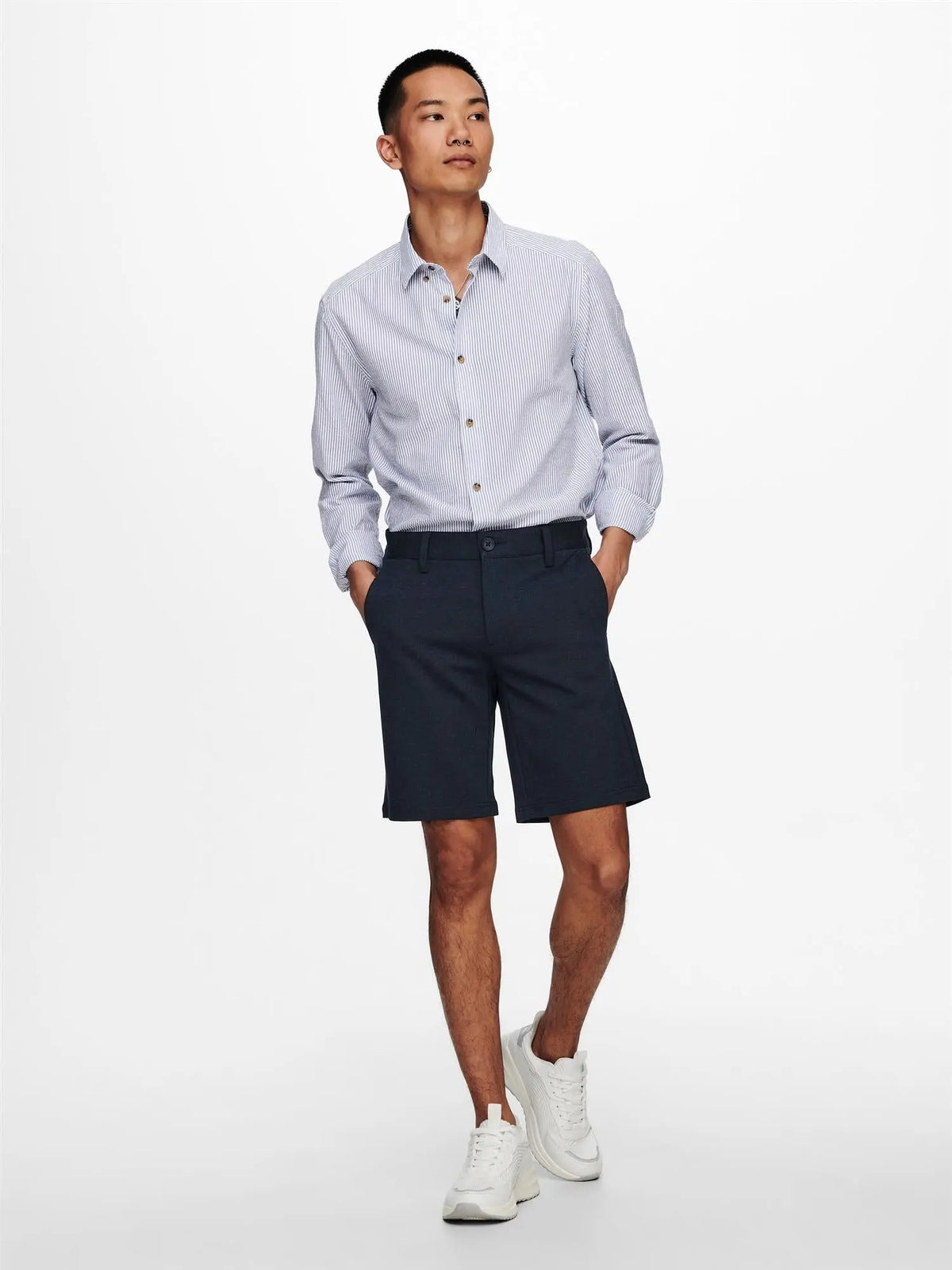 Mark Flex shorts 0209/8669 Melange - Dress Blues Only & Sons