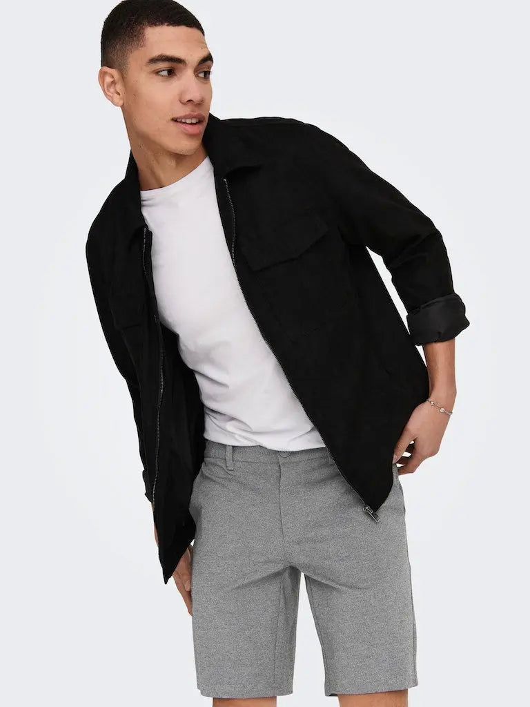 Mark Flex shorts 0209 - Medium Grey Melange Only & Sons