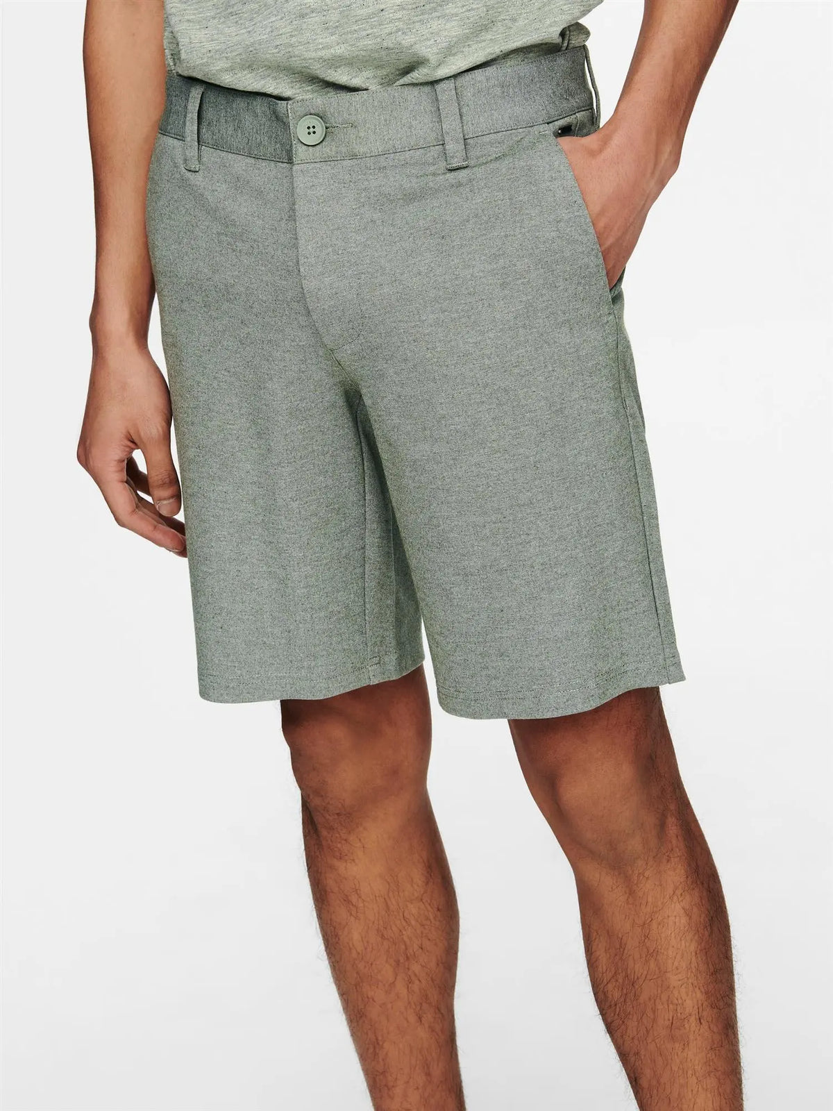 Mark Flex shorts 0209 Melange - Olive Night Only & Sons