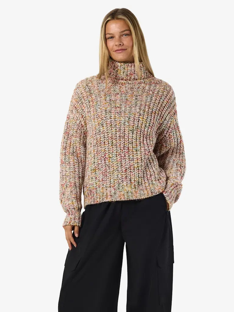Marney Høyhalset genser - Eggnog Detail Noisy May