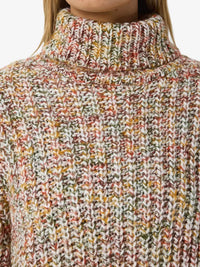 Marney Høyhalset genser - Eggnog Detail Noisy May