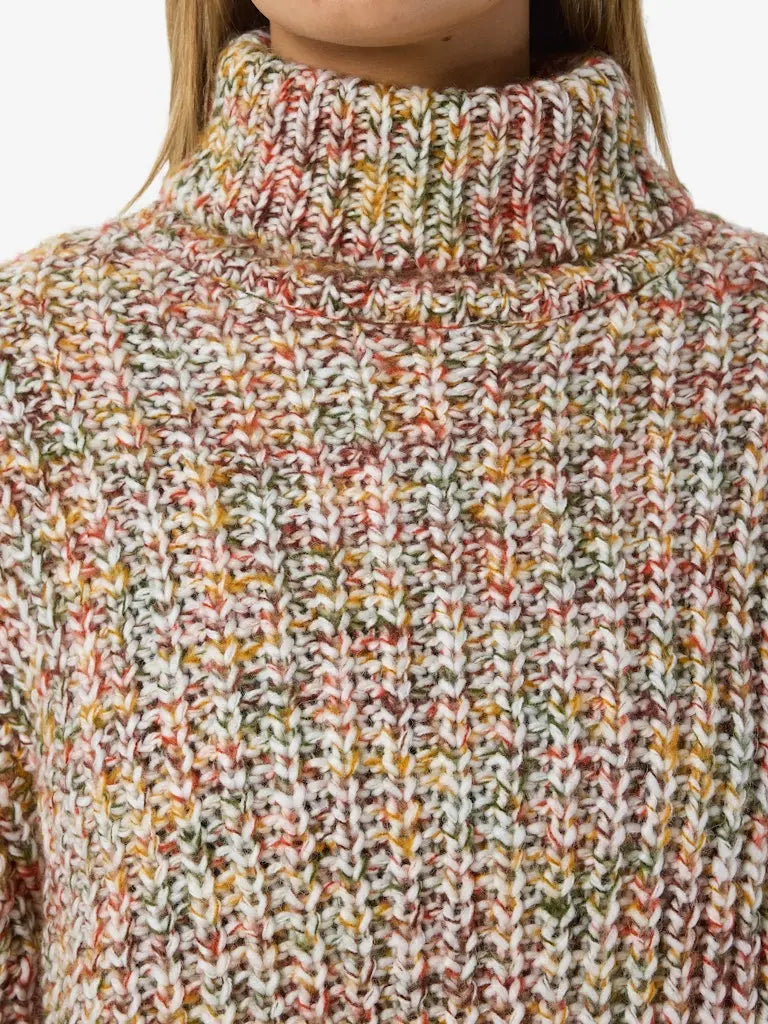 Marney Høyhalset genser - Eggnog Detail Noisy May