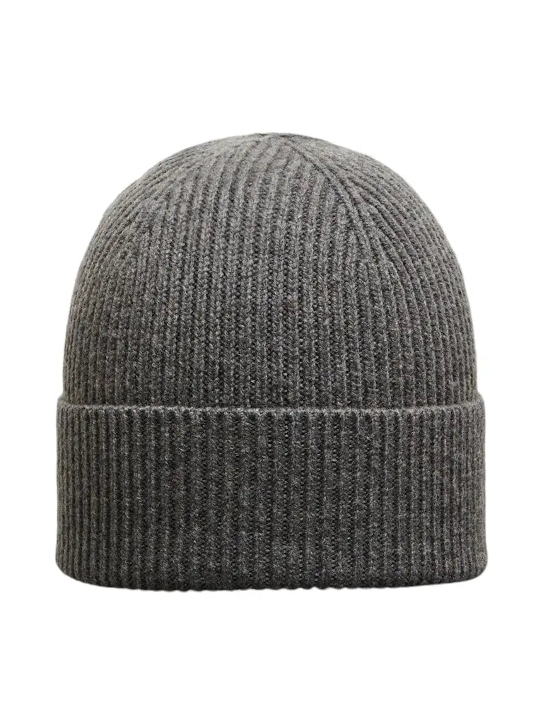 Mason Merino Beanie - Medium Grey Melange Selected Homme