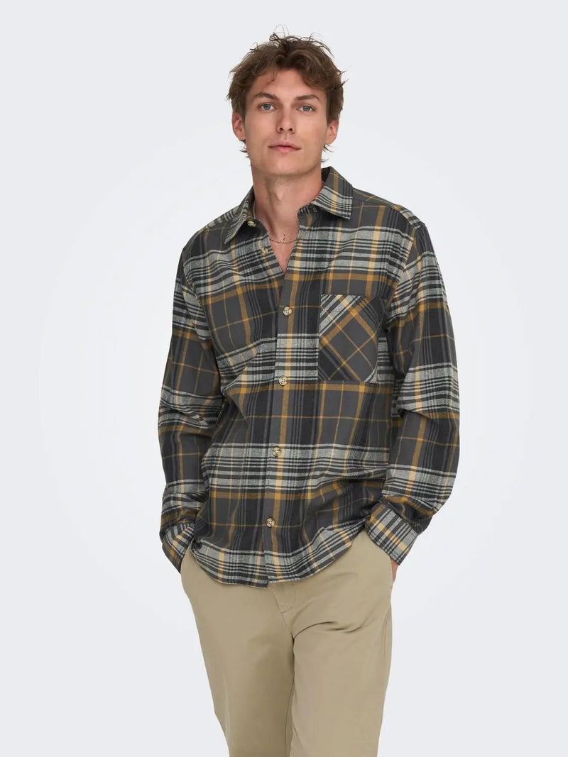 Mason Overshirt - Bistre Only & Sons