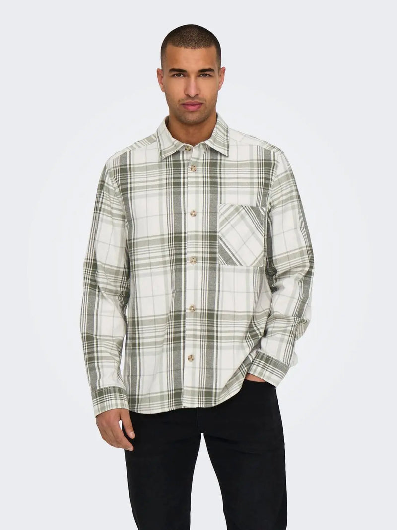 Mason Overshirt - Forest Fog Only & Sons